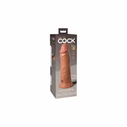 8 Inch 2 Density Silicone Cock - Caramel
