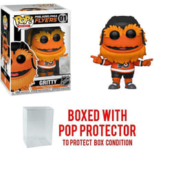 Pop Sports NHL Mascots Philadelphia Flyers Gritty Vinyl Figure #01 (Bundled with a Compatible Protector to Protect Display Box)