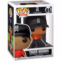 Pop Sports: PGA Tiger Woods Red Shirt Pop Vinyl Figure (Bundled with Pop Shield Protector)