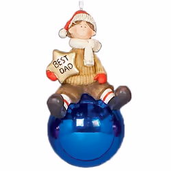 Christmas Tree Decoration Family Character 70mm Bauble - Dad