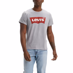 Levi's Men's Tees (New) Graphic Midtone Grey Small