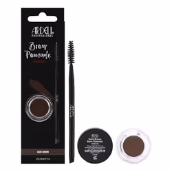 Ardell Brow Pomade Dark Brown SmudgeProof LongLasting Eyebrow Makeup with DualEnded Precision Brush and Spoolie for Defined ...