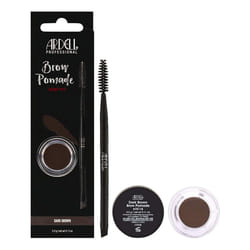 Ardell Brow Pomade  Dark Brown SmudgeProof LongLasting Eyebrow Makeup with DualEnded Precision Brush and Spoolie for Defined and Natural Brows 1 Pack