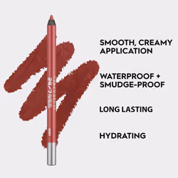 URBAN DECAY 24/7 Glide-On Waterproof Lip Pencil (Manic - Rosy Wine), Smudge-Proof, Longwearing Lip Liner, Smooth & Creamy Colors, Moisturizing Formula