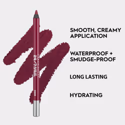 URBAN DECAY 24/7 Glide-On Waterproof Lip Pencil (Venom - Rich Plum), Smudge-Proof, Longwearing Lip Liner, Smooth & Creamy Colors, Moisturizing Formula