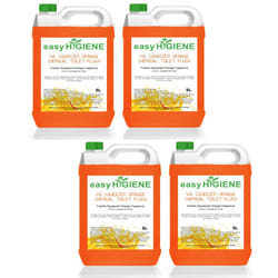 SQUEEZED ORANGE FLUSH 20L CHEMICAL TOILET fluid Cleaner Portable ORANGE rinse 4x