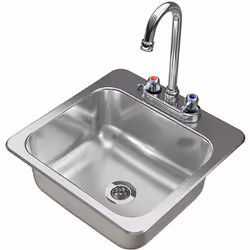 S11SQ Counter Top Sunk Inset Stainless Steel HAND WASH BASIN Sink