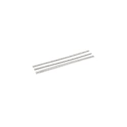600mmx25mmx1mm Stainless Steel Screw Fixing Folding Continuous Hinges 3pcs