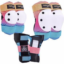 Triple 8 Saver Series 3-Pack Pad Set - Sunset
