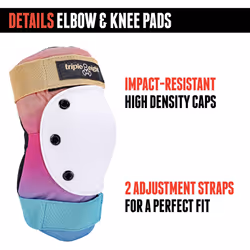 Triple 8 Saver Series 3-Pack Pad Set - Sunset