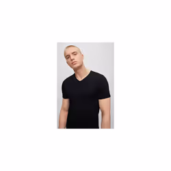 BOSS Men's 3-Pack V Neck Jersey T-Shirts  Black Night  L