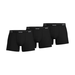 BOSS Men's Cotton Boxer Brief  Midnight Black  Large (Pack of 3)