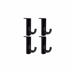 4 Pack Headphone Headset Hanger Monitor Stand Holder Headset Stickon Hook Black