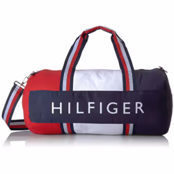 Tommy Hilfiger unisex adults Duffle Patriot Colorblock Duffel Bag Navy/Red/White One Size US