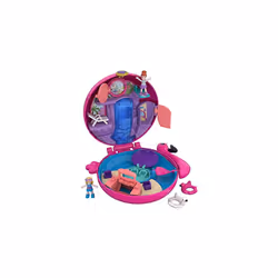 Polly Pocket Pocket World Flamingo Floatie Compact with Surprise Reveals, Micro Dolls & Accessories [Amazon Exclusive]