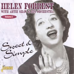 Jasmine Records Helen FORREST w. Artie Shaw - Volume Two - Sweet And Simple, CD, Helen Forrest W. Artie Shaw, Physical media, ...