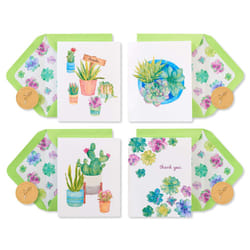 Papyrus Thank You Cards with Envelopes  Succulent 20-Count