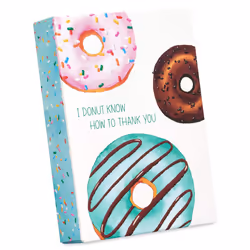Papyrus Thank You Cards with Envelopes  Donut 14-Count