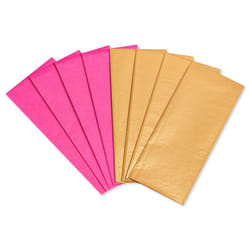 Papyrus Pink and Gold Tissue Paper for Valentines Day (8-Sheets)