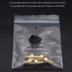 ANYCUBIC 5Pcs 0.4mm Brass 3D Printer Nozzle Print Head M6 Threaded Nozzle for 1.75mm ABS PLA Filament