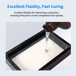 ANYCUBIC 3D Printer Resin  405nm SLA UV-Curing Resin with High Precision and Quick Curing & Excellent Fluidity for LCD 3D Printing Clear  500g