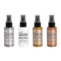 Ranger Tim Holtz Distress Spray Stains  Metallics and White  Four Items