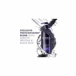 Nexxus Keraphix Shampoo With ProteinFusion for Damaged Hair Keratin Protein, Black Rice, Silicone-Free 33.8 oz