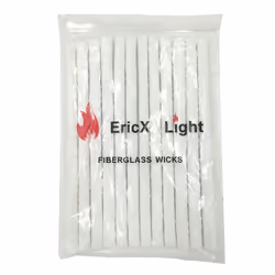 EricX Light Long Life Fiberglass Replacement Wicks for Tiki Torch - 12 Piece - 0.5 by 9.85 Inch