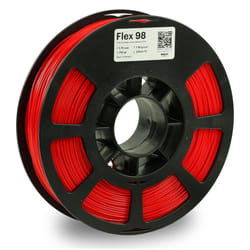 KODAK FLEX 98 Flexible 3D printer filament TPU RED +/-0.03 mm  750g (1.6lbs) Spool  1.75 mm. Lowest moisture premium 3D printer flex filament in Vacuu