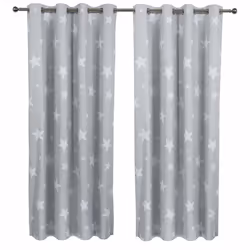 Sherwood 1 Pair Children Star Curtain Coated Blockout Eyelet Window Drape Panel Kids Bed Room livingroom 46Ã£â¬Å¾ Width 72Ã£ ...