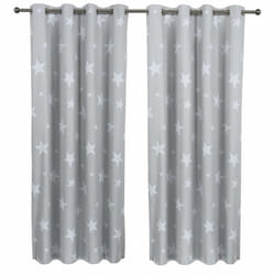 Sherwood 1 Pair Children Star Curtain Coated Blockout Eyelet Window Drape Panel Kids Bed Room livingroom 46Ã£â¬Å¾ Width 72Ã£â¬Å¾ Drop (Star)