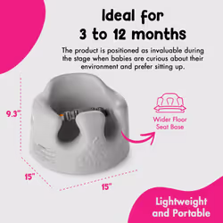 Bumbo Infant Floor Seat Baby Sit up Chair  Baby Sitting Support for 3-