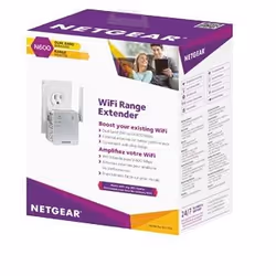 NETGEAR EX3700, 100 Mbit/s, 10/100Base-T(X), Wi-Fi 5 (802.11ac), 802.11b, 802.11g, Wi-Fi 4 (802.11n), 750 Mbit/s, WPS, White