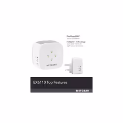 NETGEAR EX6110 Network repeater White - Additional view 2