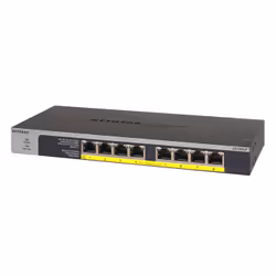 NETGEAR GS108LP Unmanaged Gigabit Ethernet (10/100/1000) Power over Ethernet (PoE) 1U Black, Grey - Additional view 4