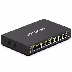 NETGEAR GS308E Managed Gigabit Ethernet (10/100/1000) Black