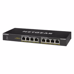 NETGEAR GS308PP Unmanaged Gigabit Ethernet (10/100/1000) Power over Ethernet (PoE) Black - Additional view 4