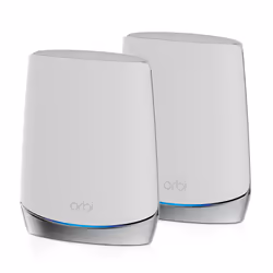 NETGEAR Orbi RBK752 AX4200 WiFi 6 Mesh System, White, Internal, Power, 460 m², Tri-band (2.4 GHz / 5 GHz / 5 GHz), Wi-Fi 6 (8 ...