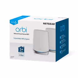 NETGEAR Orbi RBK752 AX4200 WiFi 6 Mesh System Tri-band (2.4 GHz / 5 GHz / 5 GHz) Wi-Fi 6 (802.11ax) White 5 Internal