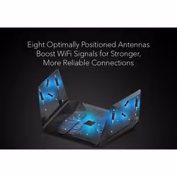 NETGEAR Nighthawk RAXE500 wireless router Gigabit Ethernet Tri-band (2.4 GHz / 5 GHz / 6 GHz) Black - Additional view 5