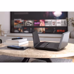 NETGEAR Nighthawk RAXE500 wireless router Gigabit Ethernet Tri-band (2.4 GHz / 5 GHz / 6 GHz) Black - Additional view 8