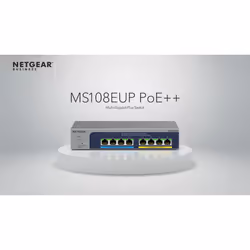 NETGEAR 8-port Ultra60 PoE++ Multi-Gigabit (2.5G) Ethernet Plus Switch Managed L2/L3 2.5G Ethernet (100/1000/2500) Power over Ethernet (PoE) Grey - Additional view 8