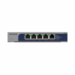 NETGEAR MS105, Unmanaged, 2.5G Ethernet (100/1000/2500), Full duplex, Desktop/Wall-Mounting, Wall mountable