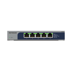 NETGEAR MS105 Unmanaged 2.5G Ethernet (100/1000/2500) Desktop/Wall-Mounting Blue, Metallic
