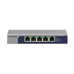 NETGEAR MS105 Unmanaged 2.5G Ethernet (100/1000/2500) Desktop/Wall-Mounting Blue, Metallic