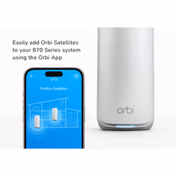 NETGEAR Orbi 870 Tri-band (2.4 GHz / 5 GHz / 6 GHz) Wi-Fi 7 (802.11be) White 4 Internal - Additional view 6