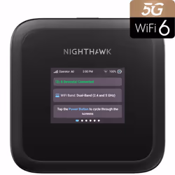 NETGEAR M3, Wi-Fi 6 (802.11ax), Dual-band (2.4 GHz / 5 GHz), Black, Portable router