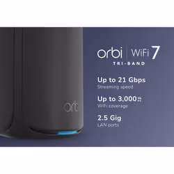 NETGEAR RBE870B Tri-band (2.4 GHz / 5 GHz / 6 GHz) Wi-Fi 7 (802.11be) Black 4 Internal