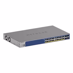 NETGEAR GS728TX, L2/L3, 10G Ethernet (100/1000/10000), Full duplex, Rack mounting