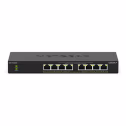 NETGEAR GS308LP Unmanaged Gigabit Ethernet (10/100/1000) Power over Ethernet (PoE) Desktop Black - Additional view 2